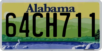 AL license plate 64CH711