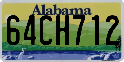 AL license plate 64CH712