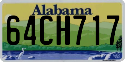 AL license plate 64CH717