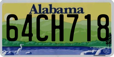 AL license plate 64CH718
