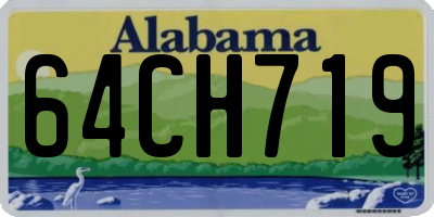 AL license plate 64CH719