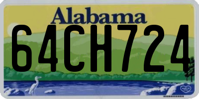 AL license plate 64CH724