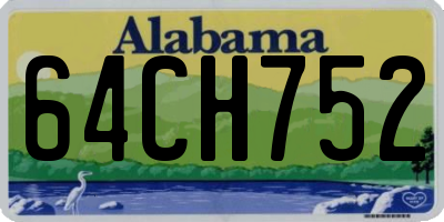 AL license plate 64CH752