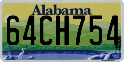 AL license plate 64CH754