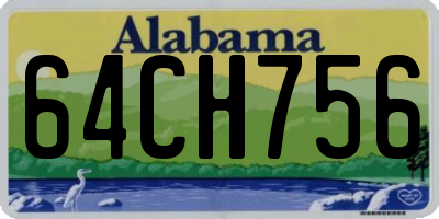 AL license plate 64CH756