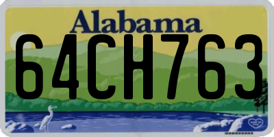 AL license plate 64CH763
