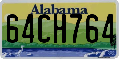 AL license plate 64CH764