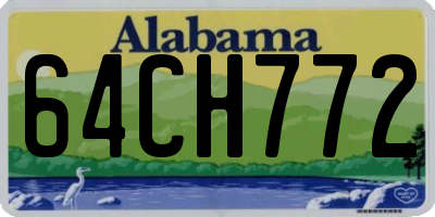 AL license plate 64CH772