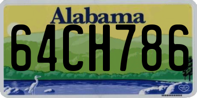AL license plate 64CH786