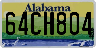 AL license plate 64CH804