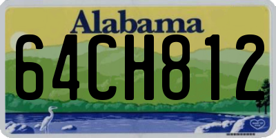 AL license plate 64CH812