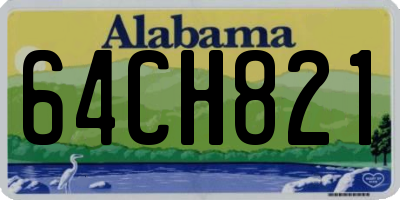 AL license plate 64CH821