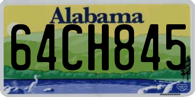 AL license plate 64CH845