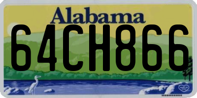 AL license plate 64CH866