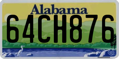 AL license plate 64CH876
