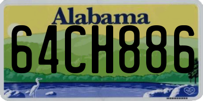 AL license plate 64CH886