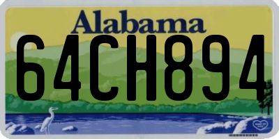 AL license plate 64CH894