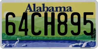 AL license plate 64CH895
