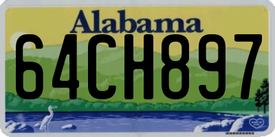 AL license plate 64CH897