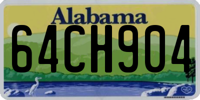 AL license plate 64CH904