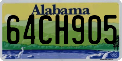 AL license plate 64CH905