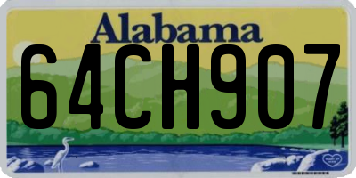 AL license plate 64CH907