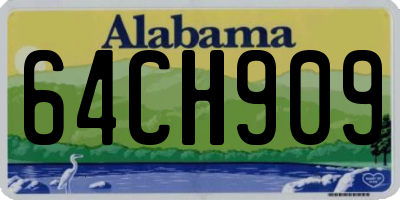 AL license plate 64CH909