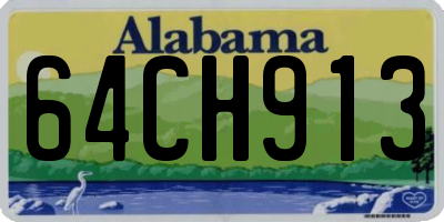 AL license plate 64CH913