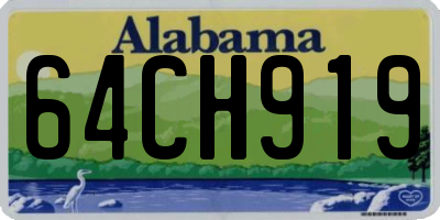 AL license plate 64CH919