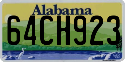 AL license plate 64CH923