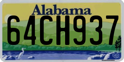 AL license plate 64CH937
