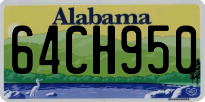 AL license plate 64CH950