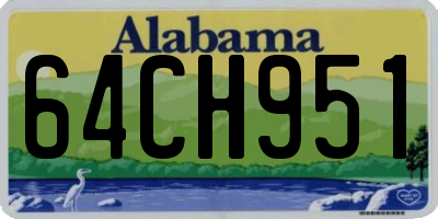 AL license plate 64CH951