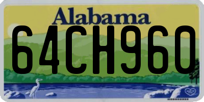 AL license plate 64CH960