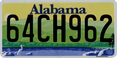 AL license plate 64CH962