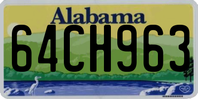 AL license plate 64CH963