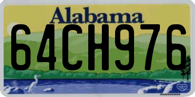 AL license plate 64CH976