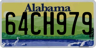 AL license plate 64CH979