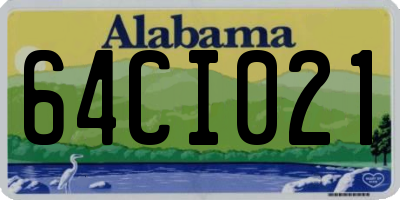 AL license plate 64CI021