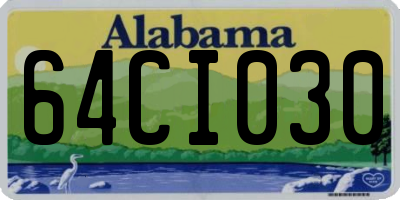 AL license plate 64CI030