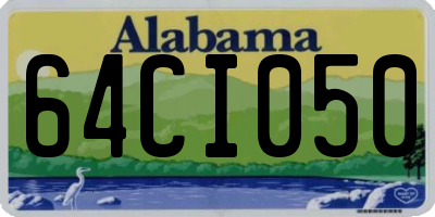 AL license plate 64CI050