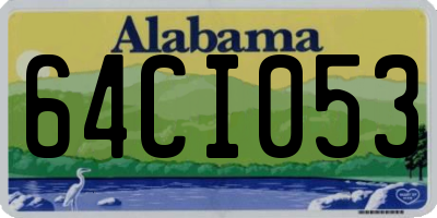 AL license plate 64CI053