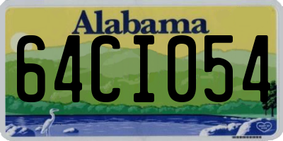 AL license plate 64CI054