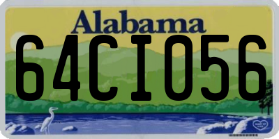 AL license plate 64CI056