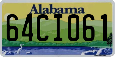 AL license plate 64CI061