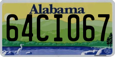 AL license plate 64CI067