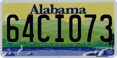 AL license plate 64CI073