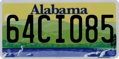 AL license plate 64CI085