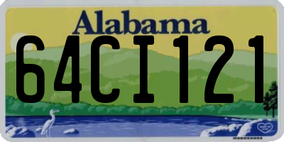 AL license plate 64CI121