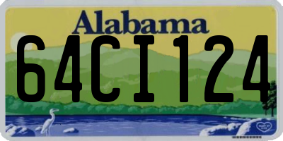 AL license plate 64CI124